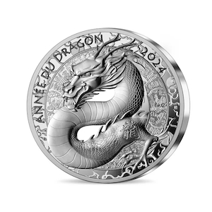 Paris Mint: 2024 Year of the dragon 20€ High Relief Silver coin – Paris Mint