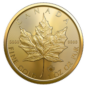 Bullion: 1 oz. 99.99% Pure Gold Coin Maple $50 – GML (Bullion) – Royal Canadian Mint