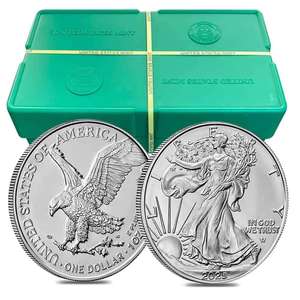 Monster Box - Commonwealth Vault: 1oz Silver Bullion Coin – American Eagle (Backdated)- Monster Box (500 Coins)