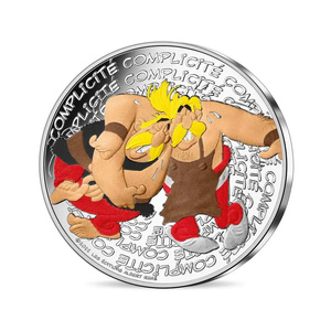 Asterix coin collection: Asterix Complicity – 10€ Silver Coin Coloured – 2022
