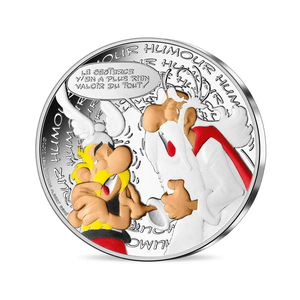 Asterix Humour – 10€ Silver Coin Coloured – 2022