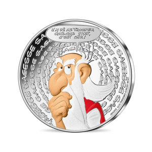 Asterix coin collection: Asterix Wisdom – 10€ Silver Coin Coloured – 2022