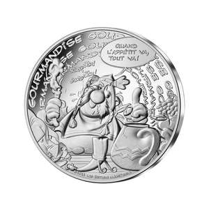 Asterix coin collection: Asterix Gluttony Silver Coin 10€ – 2022
