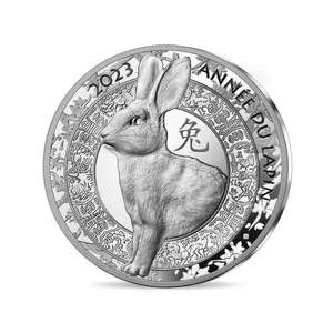 Products: Year of the Rabbit 10€ silver coin – Proof quality – 2023