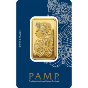 Pamp: 1 Oz Gold Minted Bar PAMP Suisse Fortuna