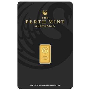 Bullion: 1g Perth Mint Gold Minted Bar – Kangaroo