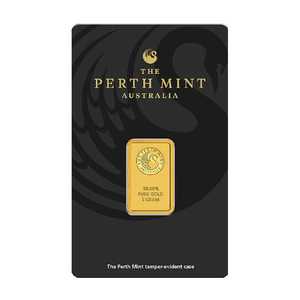 Bullion: 5g Perth Mint Gold Minted Bar – Kangaroo