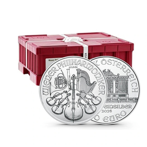 Silver Coins, Bars & Bullion from a Trusted NZ Merchant: 1 oz Silver Philharmonic Coin – Monster Box (500 Coins)