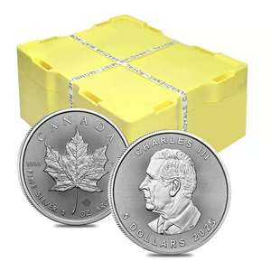 Monster Box - Commonwealth Vault: 1oz Silver Bullion Coin – Canadian Maple – Monster Box (500 Coins) – Random Years (Sealed)