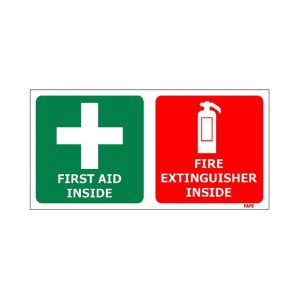 Products: First Aid & Fire Extinguisher Sticker