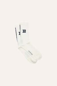Accessories: Medley Sock | Whisper White/Dark Navy