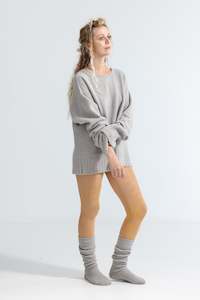 Knitwear: U Uni Crew | Ash