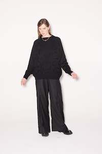 Knitwear: Complement Sweater | Black