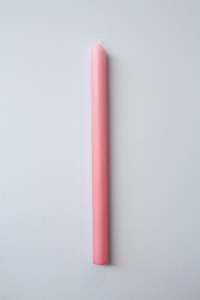 Homewares: Household Taper Candle | Pink