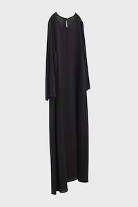 Linear Dress | Black Silk CDC