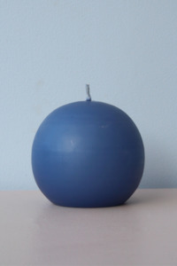 National Candles: Large Ball Candle | Periwinkle
