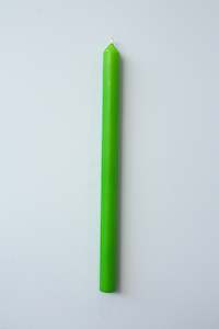 National Candles: Household Taper Candle | Lime