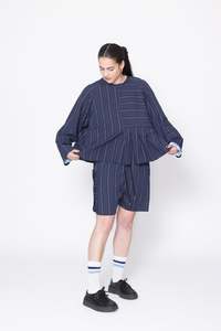 Sting Sweater | Navy Stripe