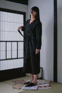 Rutilated Quartz Shirtdress | Black
