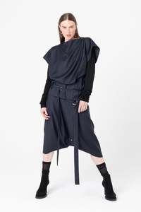 Mirror Top | Charcoal Stripe