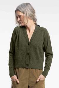 Products: Twizel Cardigan | Caper/Coal
