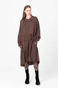 Mingle Dress | Cacao Jacquard