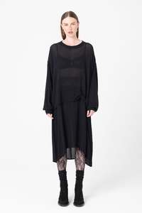 Mingle Dress | Black Sheer