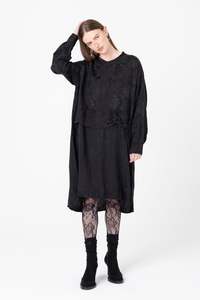 Mingle Dress | Black Jacquard