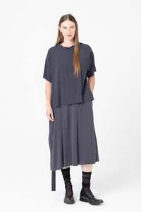 Extension Dress | Ink Pinstripe