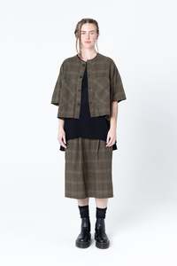 Pose Jacket | Khaki Plaid