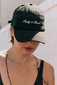 Pinky and Kamal Curved Cap | Black