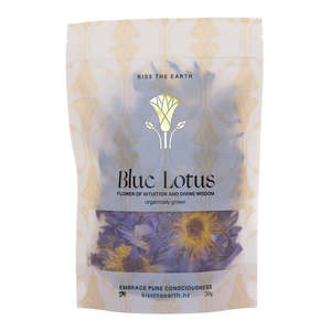 Grocery Herbal Teas: Kiss the Earth Blue Lotus Petal Tea 20g