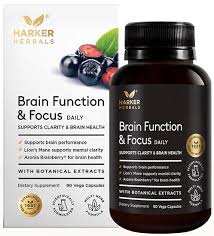 Supplements Stress Support: Harker Herbals - Brain Function & Focus 60's