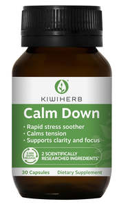 Supplements Stress Support: Kiwiherb Calm Down 30's