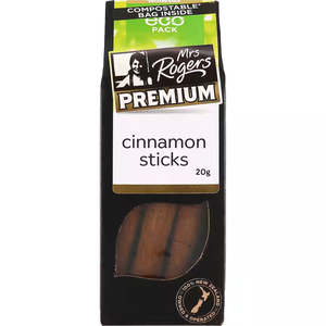 Mrs Rogers Organic Seasoning: Mrs Rogers Cinnamon Sticks (Premium) 20g