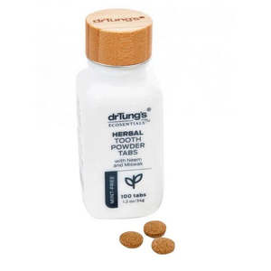 Teeth Care: Dr Tung's Herbal Tooth Powder Tabs - Mint free 100's