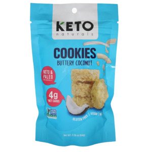 Keto Naturals Cookies - Buttery Coconut 64g