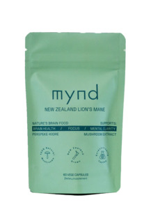 mynd NZ Lion's Mane capsules 60's