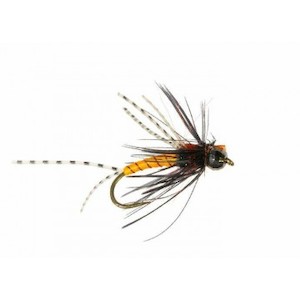 Products: C3 Nymph Pattern Doshed Up Pumpkin - Black Tungsten Bead