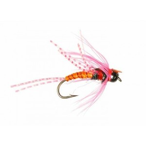 C3 Nymph Pattern Doshed Up Pink - Black Tungsten Bead