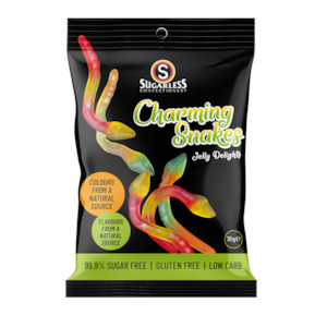 Sugar Free Confectionaries: Sugar Free- Jelly- Charming Snakes 70g