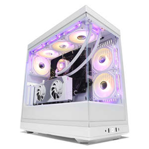 Core Series Gaming Pc: Entropy SWIFT RTX 5060 Ryzen 5 7500F Gaming PC - SNOW