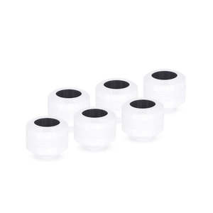 Custom Watercooling: Alphacool Eiszapfen Pro 13mm Hard Tube Compression Fitting Six Pack - White