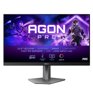 Gaming Monitors: AOC Argon Pro AG256FS 25" FHD IPS 390Hz Gaming Monitor