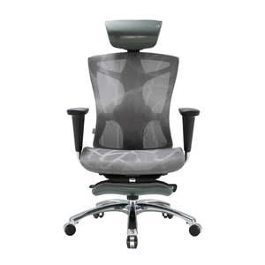 Furniture: Sihoo V1 Ergonomic Office Chair - Dark Grey With Legrest