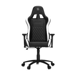 Gaming Chairs: VERTAGEAR XL500 Gaming Chair Black and White with Headrest/Lumbar Pillows