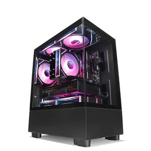Core Series Gaming Pc: Qubit RR RX 7600 Ryzen 5 5500 Gaming PC - BLACK