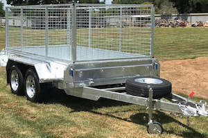 10x5 Tandem Braked: 10x5 TANDEM BRAKED CAGED TRAILER 2500kgs GVM