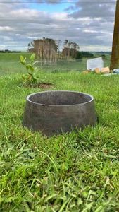 Dog Bowls Concrete Dog Bowls: 🌩️ Storm 🌩️