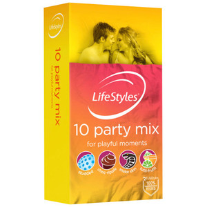 Products: LifeStyles Party Mix Condoms - 10 Pack